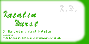 katalin wurst business card